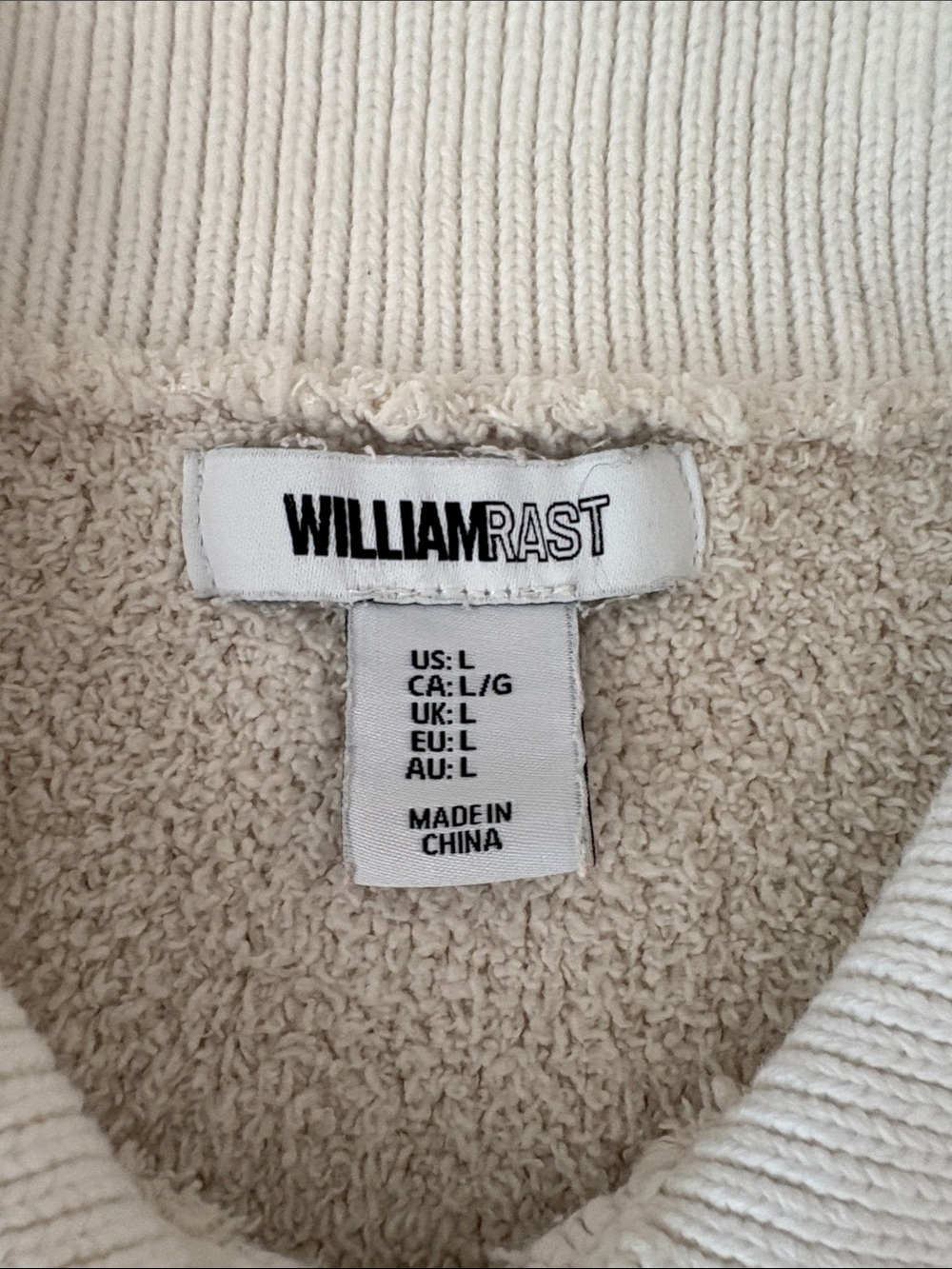 William Rast Off White Teddy Snap-Front Jacket - Picture 2 of 3